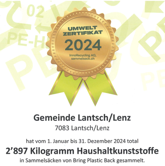 Bild Kunststoffsammlung 2024