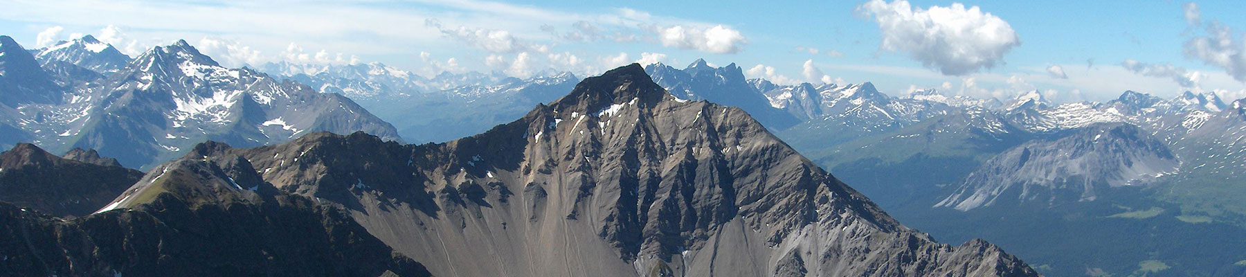 Lenzerhorn Mit Berggipfelpanorama